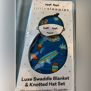 Little sleepies surfs up swaddle